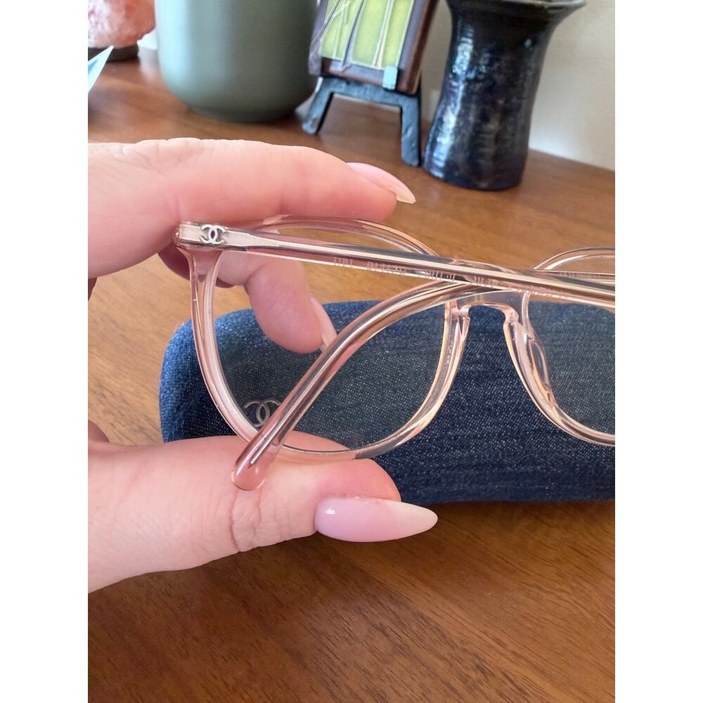 Chanel CH3262 Eyeglasses Pink Clear Frame 52-18-140 w Case - Picture 4 of 8
